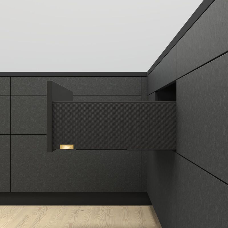 Legrabox special edition Dekorelement Höhe c, nl 350 mm, Carbon Look