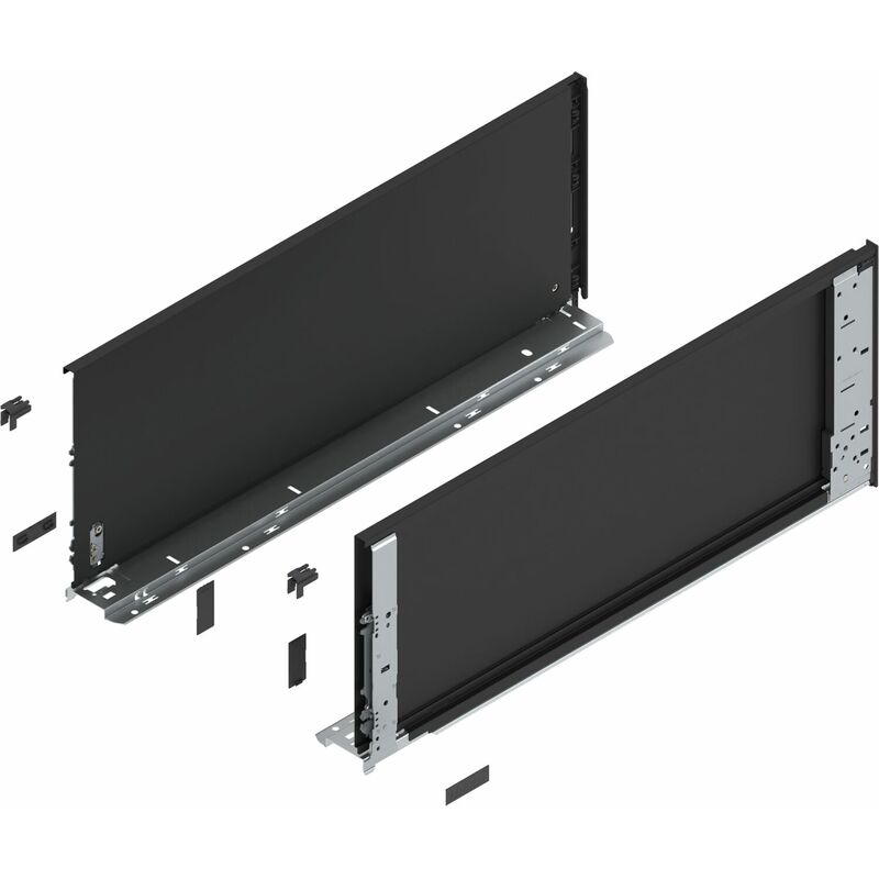 LEGRABOX special edition Innenzarge Höhe F, NL 600 mm, Carbonschwarz