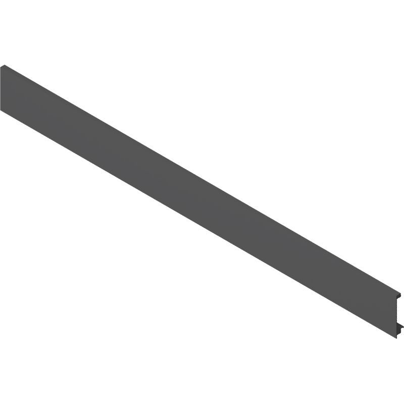 Legrabox Vorderstück ohne Nut, Länge 1043 mm, Aluminium Oriongrau-matt - Blum