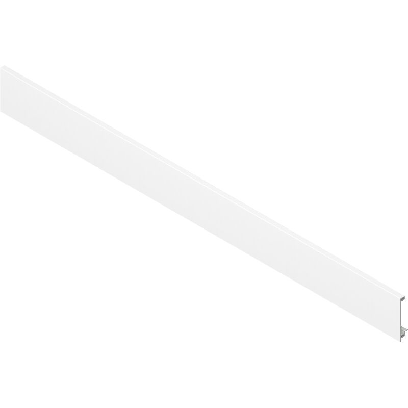 Legrabox Vorderstück ohne Nut, Länge 1043 mm, Aluminium Seidenweiß-matt - Blum