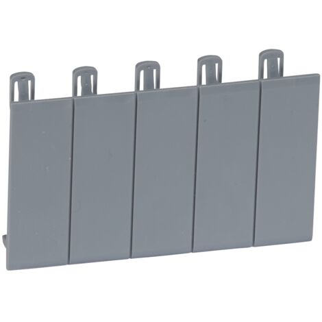 LEGRAND 001961 L746A OBTURATEURS 5 MODULES SÉCABLES, GRIS FONCÉ