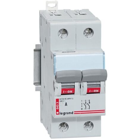 Legrand 004338 Interrupteur-sectionneur Lexic 125A 400V 2Pôles