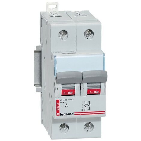 Legrand 004338 Interrupteur-sectionneur Lexic 125A 400V 2Pôles
