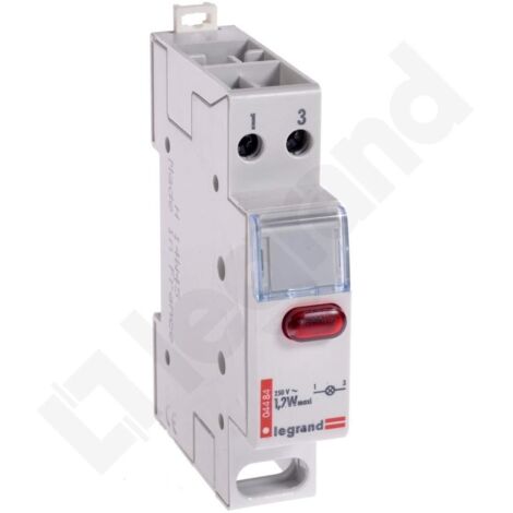 Legrand 004484 Spia singola Lexic - 250 V - rossa