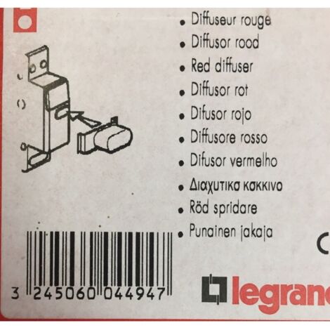 Legrand 004494 - Lexic Diffuseur Rouge