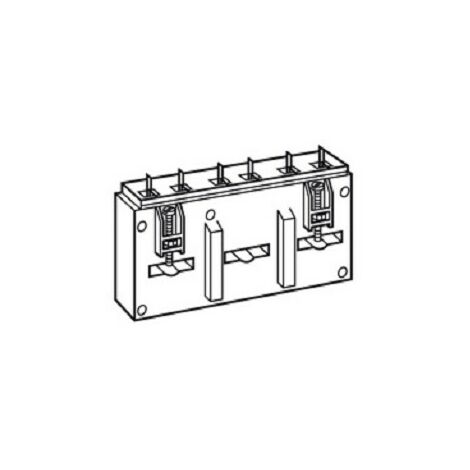 Legrand 004698 Transformateur de courant Ti triphasé - 3 barres 20,5x5,5mm - 3 Câbles Ø8 - 250/5