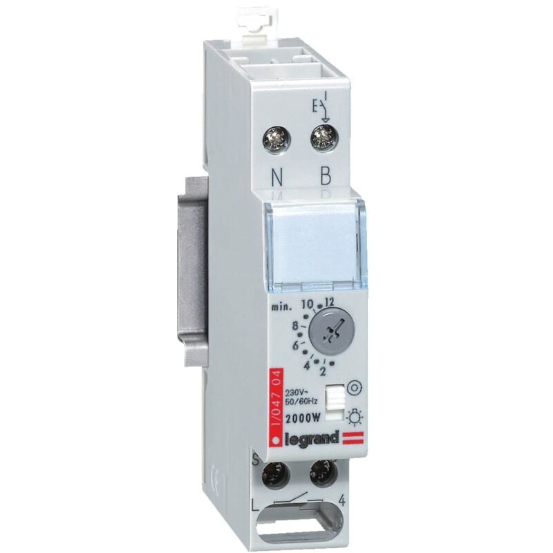 Minuterie modulaire multifonction 230V 50 / 60Hz sortie 16A 250V 1 module Legrand 004704