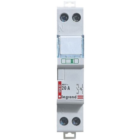 LEGRAND 005822 Interruptor de circuito 1P+N para cartucho cilíndrico doméstico 20A