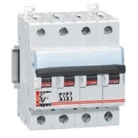 Legrand 007684 Disjoncteur magnéto-thermique DX4500 10A 4P 230V courbe C - Lexic - à vis
