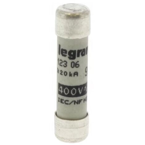 Legrand 012306 Cartuccia industriale cilindrica - gG - 8x32 mm - senza percussore - 6 A