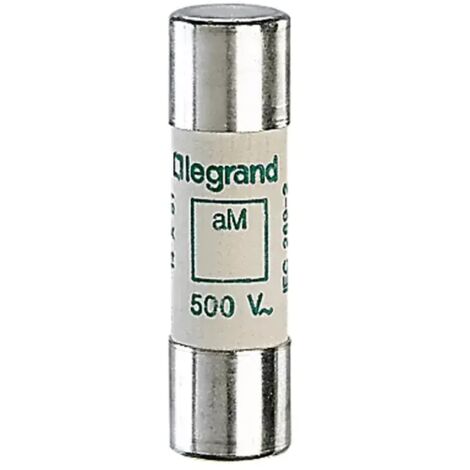 Legrand 014002 – Zylindrische Sicherung aM 2A 14 x 51 mm 500 V – Sans voyant