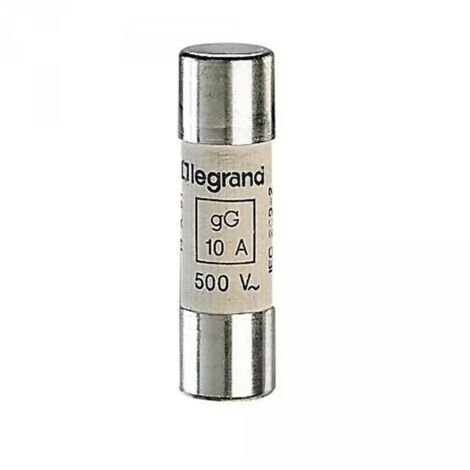 Legrand 014310 Cartouche industrielle cylindrique - gG - 14x51mm - sans percuteur - 10A