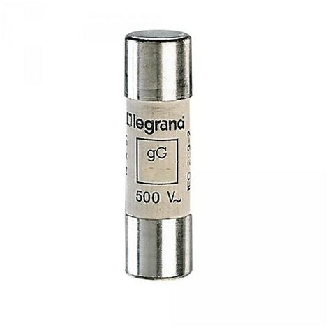 Legrand 014325 - Cartouche industrielle cylindrique 25A - gG - 14x51 mm - sans percuteur