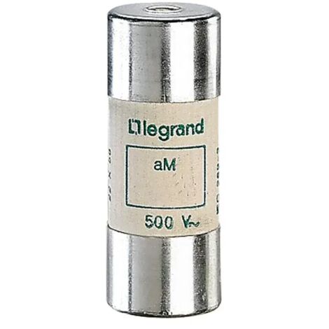 Legrand 015132 Sicherungspatrone – aM – 22 x 58 mm – mit Kontrollleuchte – 32 A