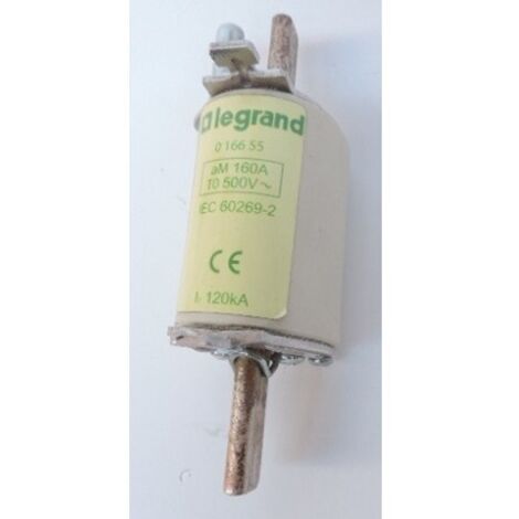 Legrand 016655 Cartouche à couteau - aM - taille 0 - avec percuteur - 160A