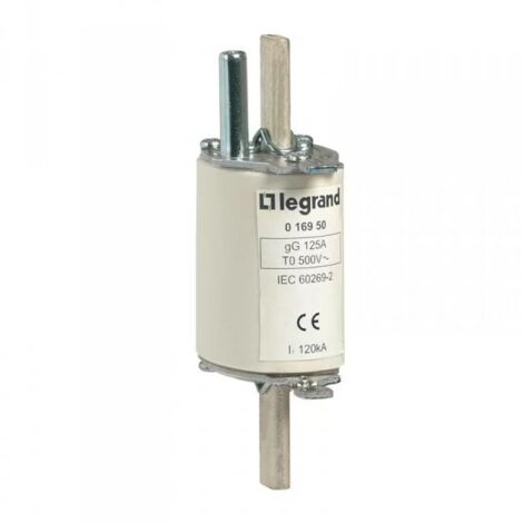 Legrand 016955 Knife cartridge fuse gG size 0 striker 160A