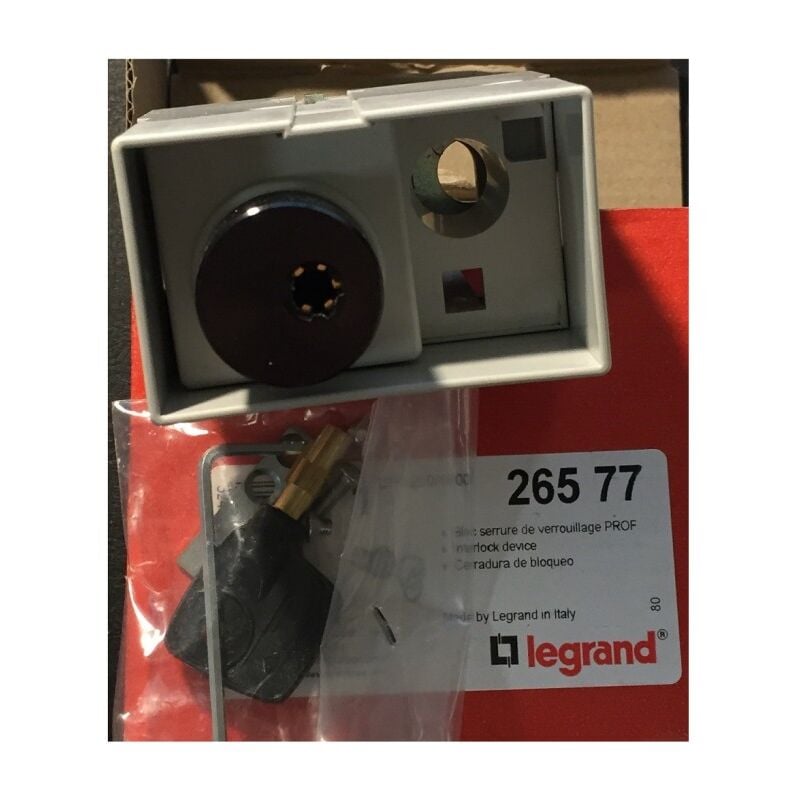 Legrand - 026577 Profalux dpx motorized latch lock or with rotary control ''Débro-lift'' mechanism - 1 key