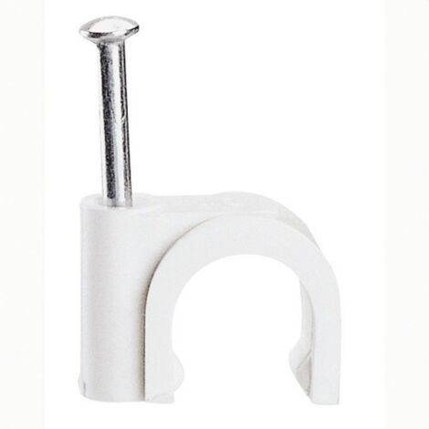 LEGRAND 031554 Agrafe blanche diamètre 5 100 unités
