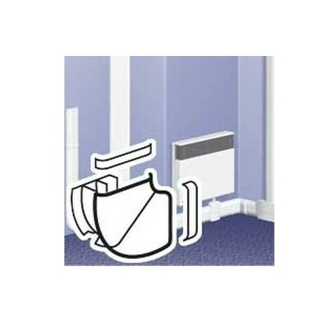 Legrand 033667 - Angle plat variable 85°-120° - pour plinthe DLPlus 120x20 - blanc