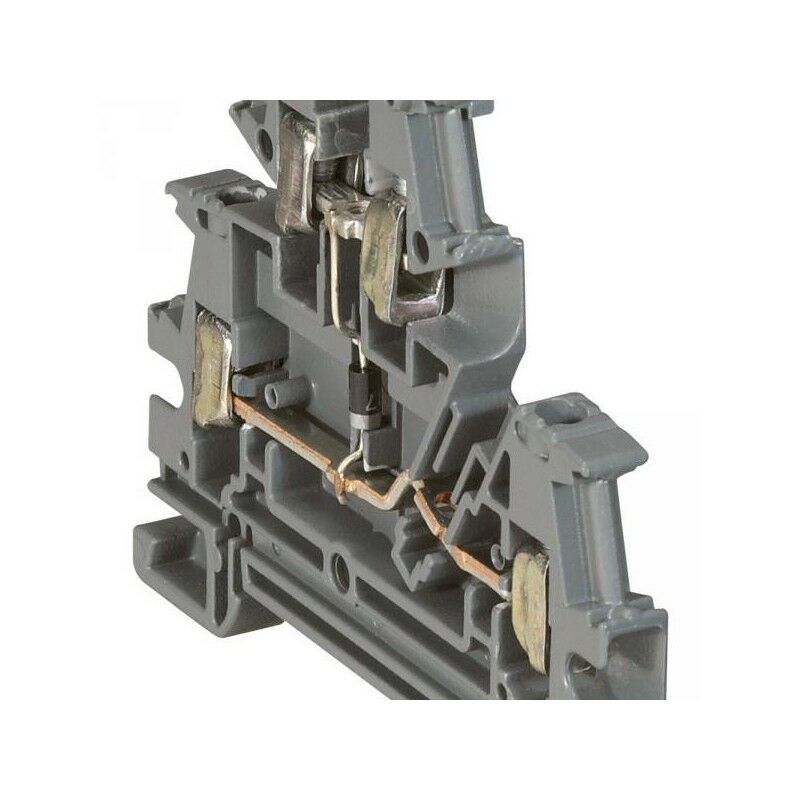 

Legrand 037 155 - Viking bloque de terminales 3 lado - dos uniones - 2 plantas - diodo - gris - no 6