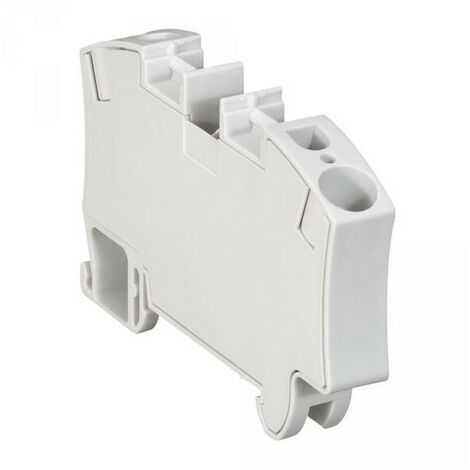 Legrand 037263 - Bloque de terminales de resorte Viking 3 - 1 resorte/2 conductores - 1 entrada/1 salida - gris - paso 10