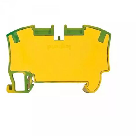 Legrand 037273 - Bloc jonc Viking 3 à ressort - 1 jonc/2 conduc -1entr/1sort-vert/jaune - pas 10