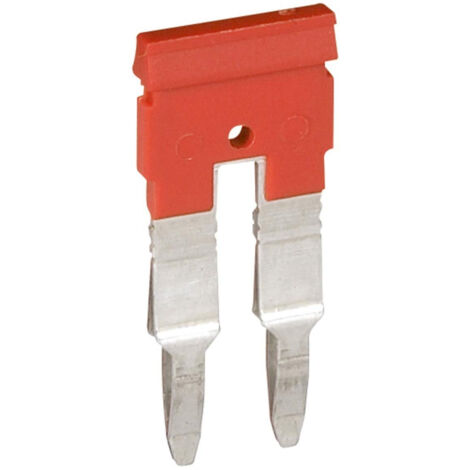 LEGRAND 037505 PEIGNE POUR 2 BLOCS DE JONCTION À VIS OU RESSORT VIKING3 PAS 6MM, ROUGE