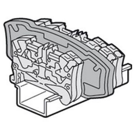 Legrand 037595 – Trennende/isolierte Trennwand – Viking 3 Federstangenblock – 1–2 Ein/1–2 Aus – Teilung 5/6