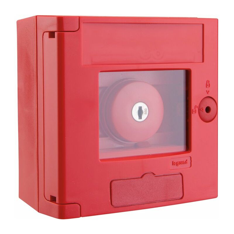 Legrand - Coffret coup de poing rouge sans voyant