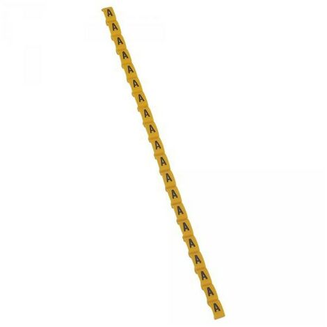 Legrand 038410 Repère Duplix lettre "A" jaune (600pcs) - code couleur international