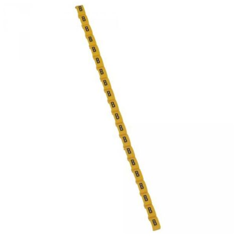 Legrand 038411 Duplix-Markierungsbuchstabe „B“ gelb (600 Stück) – internationaler Farbcode