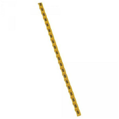 Legrand 038411 Repère Duplix lettre "B" jaune (600pcs) - code couleur international