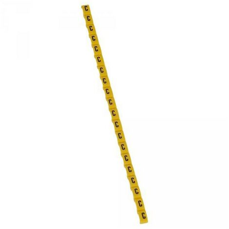 Legrand 038412 Repère Duplix lettre "C" jaune (600pcs) - code couleur international