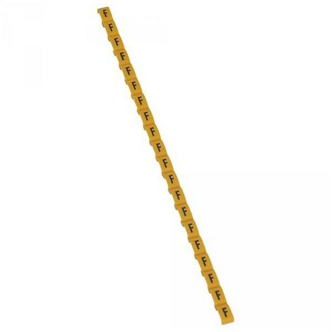 Legrand 038415 Repère Duplix lettre "F" jaune (600pcs) - code couleur international