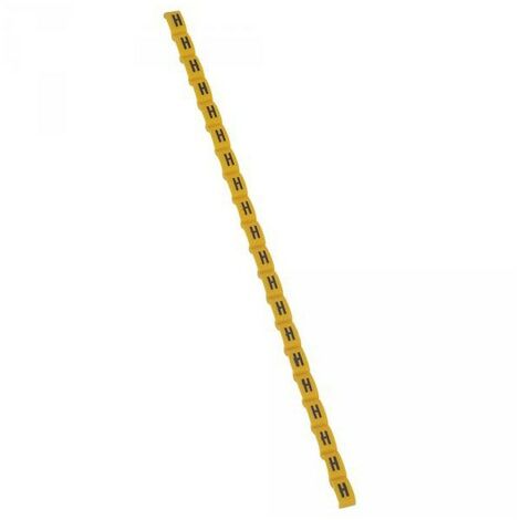 Legrand 038417 Repère Duplix lettre "H" jaune (600pcs) - code couleur international