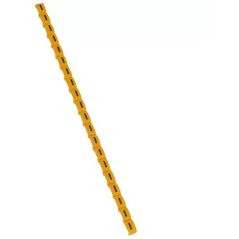 Legrand 038418 Duplix-Markierungsbuchstabe „I“ gelb (600 Stück) – internationaler Farbcode