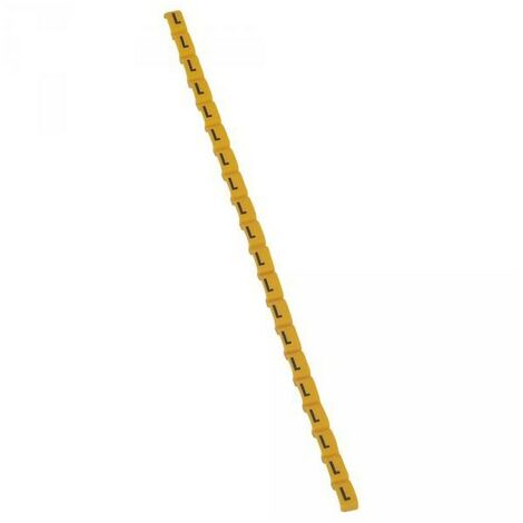 Legrand 038421 Repère Duplix lettre "L" jaune (600pcs) - code couleur international