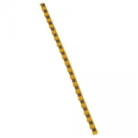 Legrand 038422 Repère Duplix lettre "M" jaune (600pcs) - code couleur international