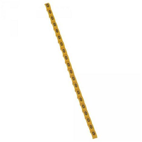Legrand 038424 Repère Duplix lettre "O" jaune (600pcs) - code couleur international
