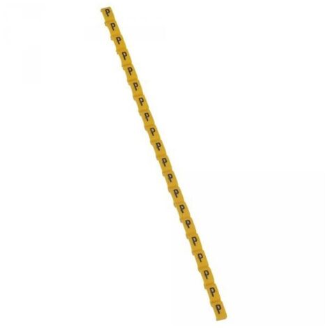 Legrand 038425 Repère Duplix lettre "P" jaune (600pcs) - code couleur international
