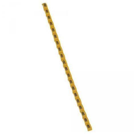 Legrand 038427 Repère Duplix lettre "R" jaune (600pcs) - code couleur international