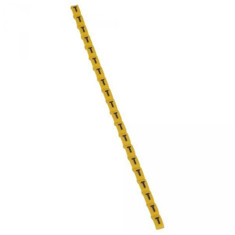 Legrand 038429 Duplix-Markierungsbuchstabe „T“ gelb (600 Stück) – internationaler Farbcode