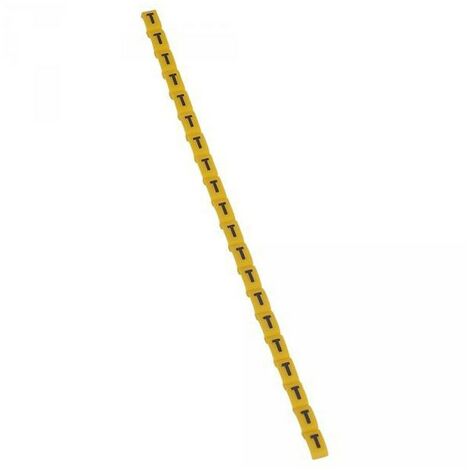 Legrand 038429 Repère Duplix lettre "T" jaune (600pcs) - code couleur international