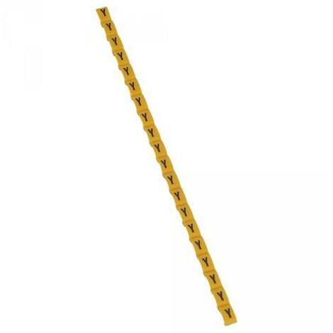 Legrand 038434 Repère Duplix lettre "Y" jaune (600pcs) - code couleur international