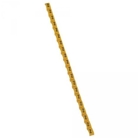 Legrand 038435 Duplix-Markierungsbuchstabe „Z“ gelb (600 Stück) – internationaler Farbcode