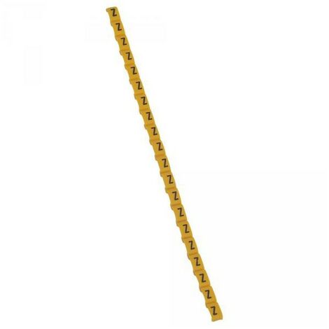 Legrand 038435 Repère Duplix lettre "Z" jaune (600pcs) - code couleur international