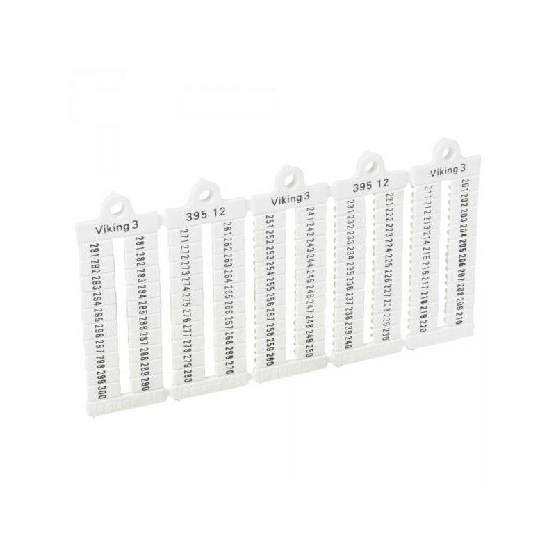 

Legrand 039512 - marcas de la placa de bloque de terminales de Viking 3 - lect horizontal - no 5 - n