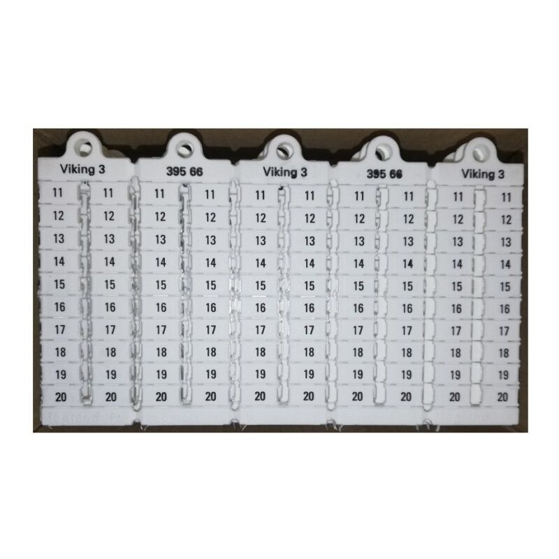 Legrand - 039566 Marker plate (x1000) vertical terminal block pitch 6 11-20