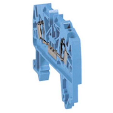 Legrand 039611 – Viking 3 Feder-Neutralleiterklemmenblock – 1 Abzweig – 2 Leiter – Rastermaß 5