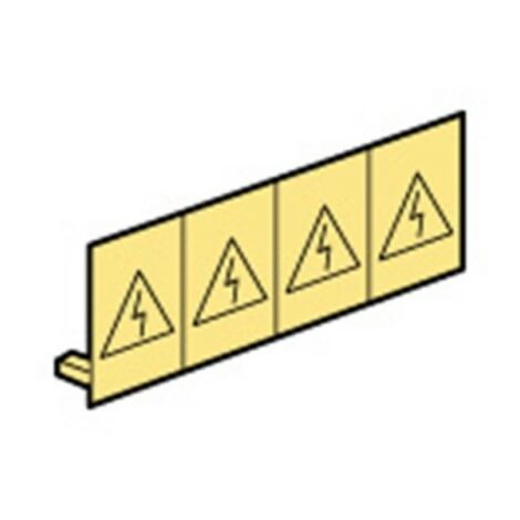 Legrand 039655 - Viking 3 - 10 x Plaques Signalitique de sécurité 2.5mm² - jaune